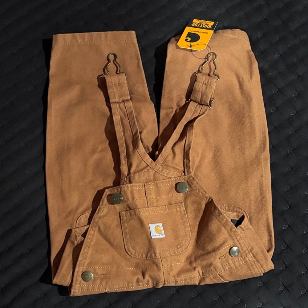 Carhartt Tan overalls. New with tags! Size 12 month